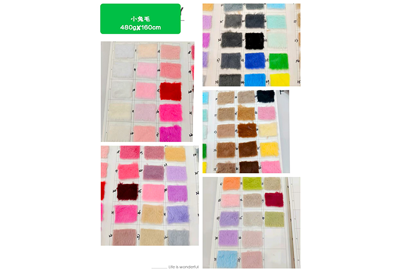 Tessuto peluche in pelliccia di coniglio 480 mg * 160 cm