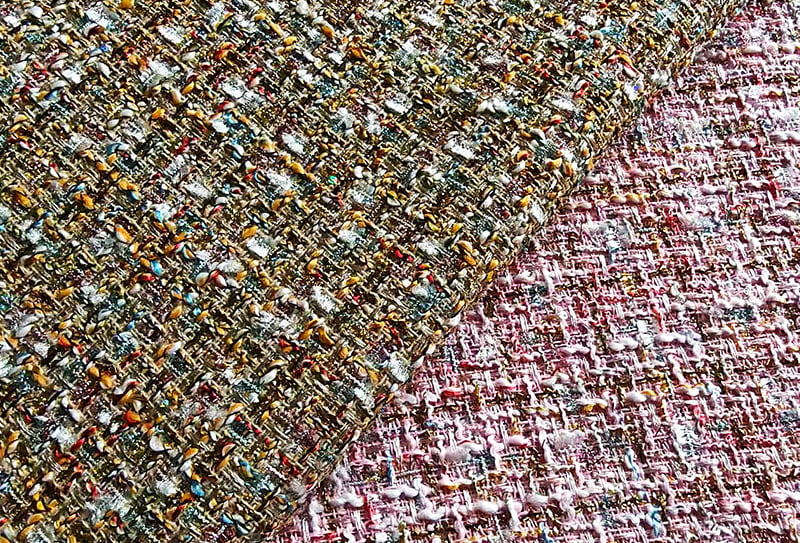 450mg 148cm Tessuto Tweed/tessuto ispirato a Chanel adatto per borse/scarpe 1722