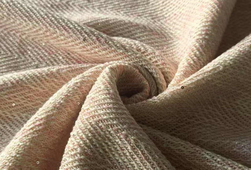 370mg 148cm Tessuto tweed di poliestere/tessuto ispirato a Chanel 980240
