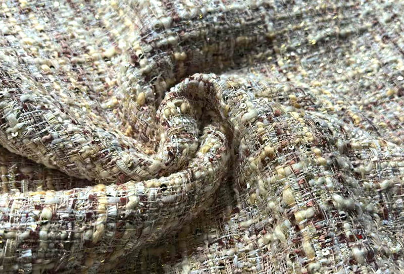 550mg 148cm Larghezza tessuto tweed tessuto intrecciato/tessuto ispirato a Chanel k240230