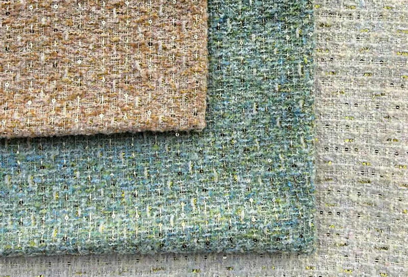 450mg 148cm Classico tessuto tweed di lusso leggero/tessuto ispirato a Chanel ls241120
