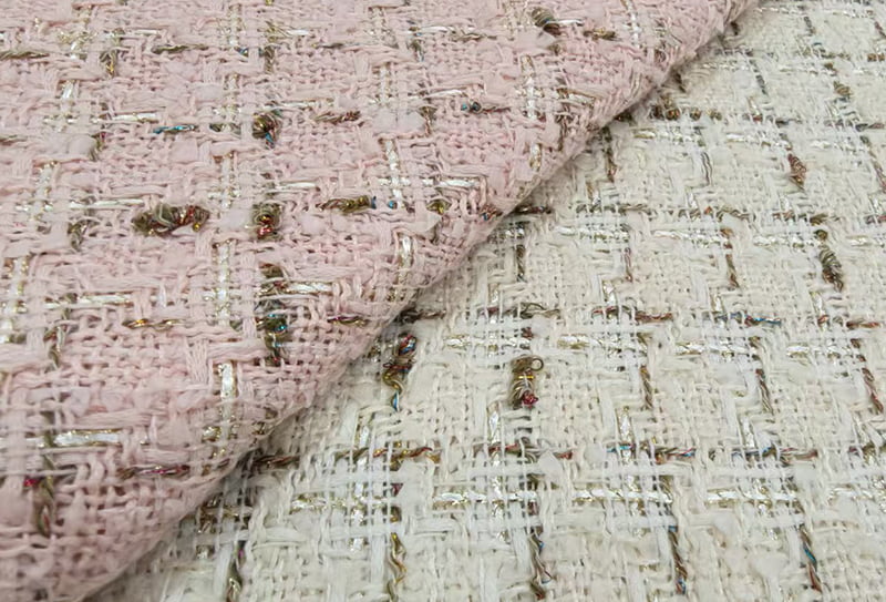 500mg 148cm Tessuto Tweed/ispirato a Chanel ls834322 adatto per realizzare giacche, cappotti e borse in stile Chanel