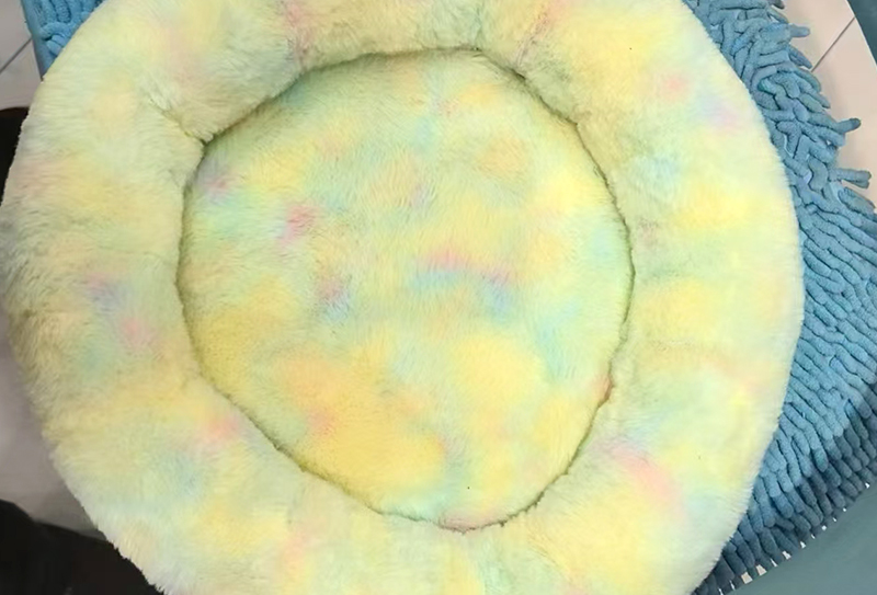 Tessuto in finto visone color arcobaleno con stampa visone europeo da 500 g/m² Tessuto in finto visone color arcobaleno con stampa visone europeo da 500 g/m²